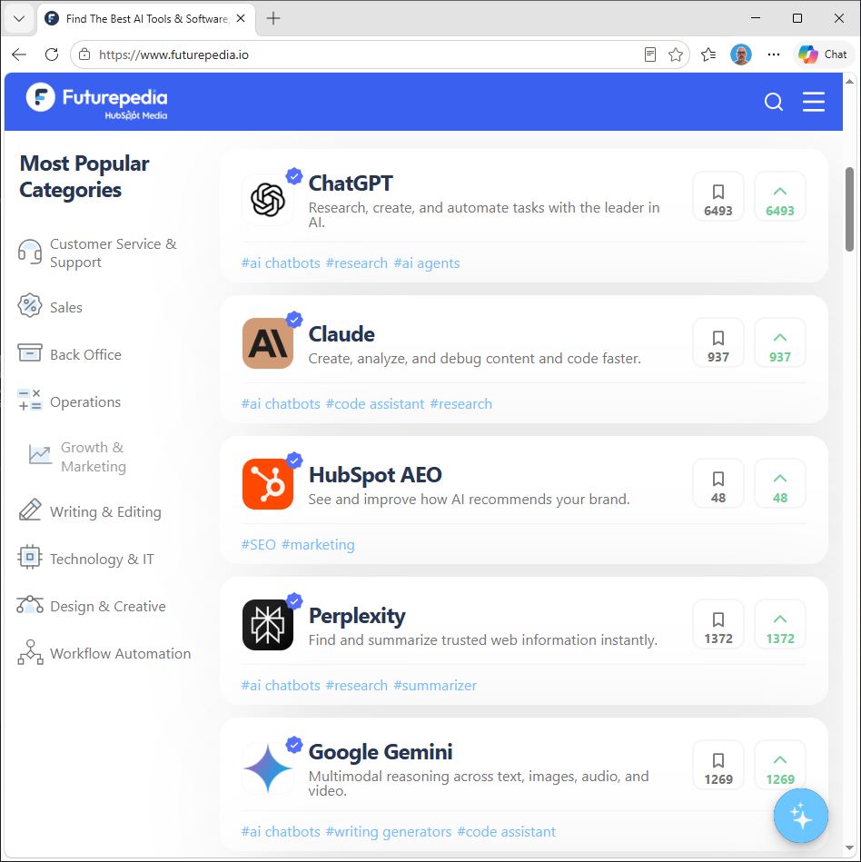 Get a DR 72 Backlink from Futurepedia for AI Tools (7)