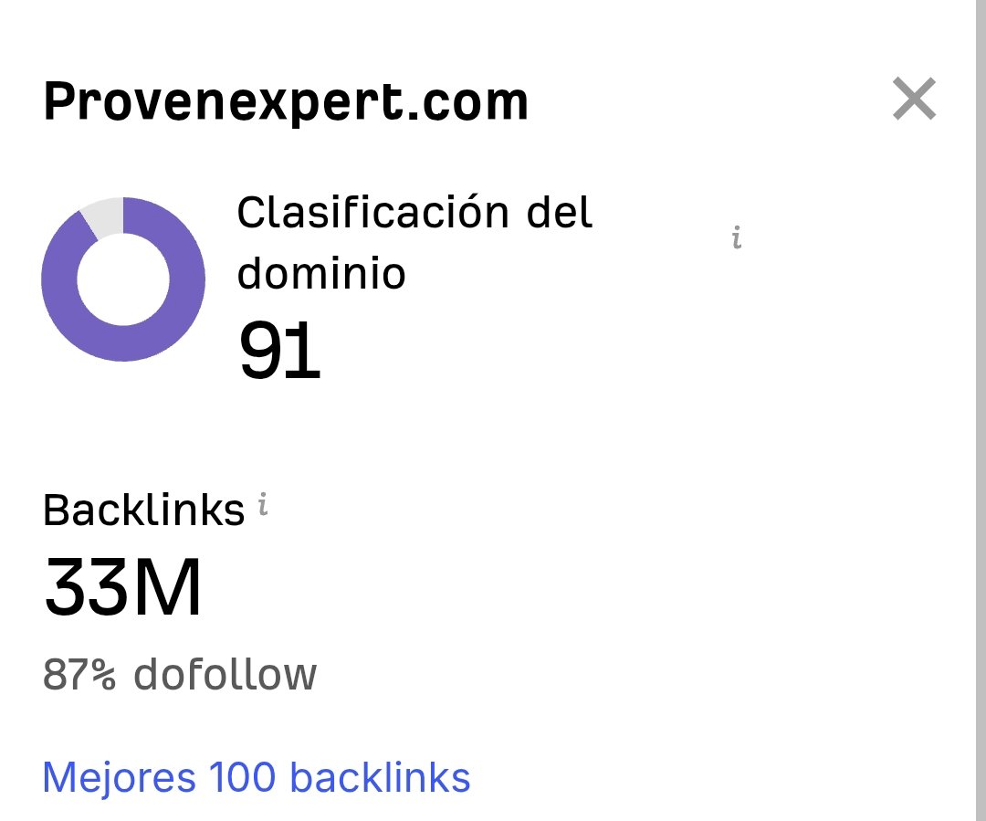ProvenExpert profile setup showing website field